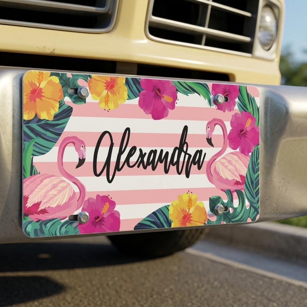 Flamingo Name Tag - Etsy