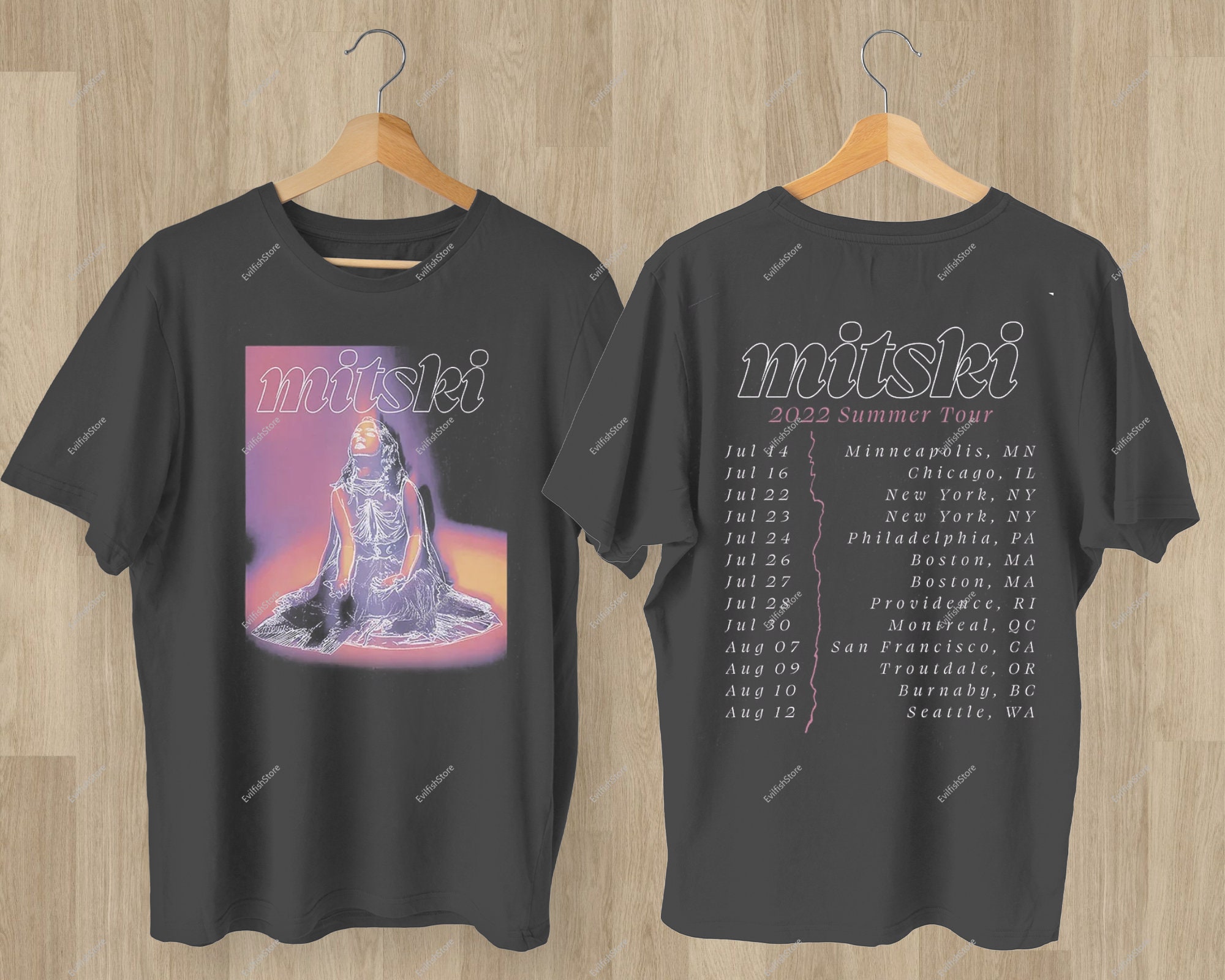 Discover Mitski Mystery Summer '22 US Tour T-Shirt