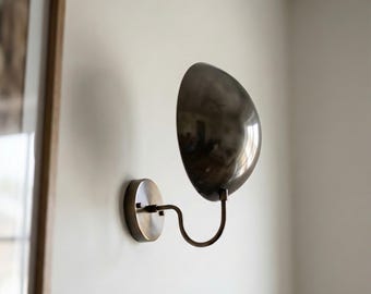 Aldorno Style Brass Wall Light – Mid Century Modern Handmade Sconce