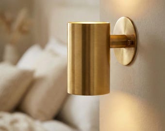 Sconce Light: Brass Wall Reading Light Fixtures Bedside Lamp
