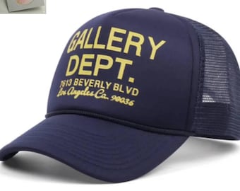 Gallery Dept Trucker Hat Cotton Mesh Unisex Streetwear Adjustable Cap