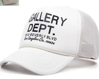 Gallery Dept Trucker Hat Cotton Mesh Unisex Streetwear Adjustable Cap