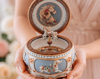 アンティーク品✨お楽しみBOX✨ Antique Reuge Music Jewelry Box Made in Italy Plays Doctor Zhivago