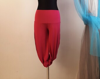 Roze Tango Broek met Splitten, IN STOCK Tango Broek, Sexy Dans Broek, Custom Size Tango Broek, Spleet Broek voor Tango, Custom Color Dance Pant