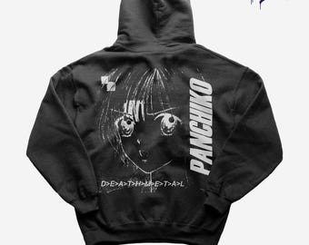 Panchiko Deathmetal Hoodie: Shoegaze Cult Music Sweatshirt, Vintage Streetwear Apparel