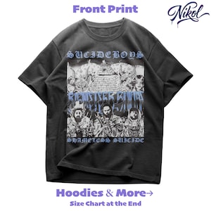 Suicideboys All albums T-shirt G59 Graphic Top Grey Day Tour Merch Underground Rap Apparel Scrim Ruby Da Cherry Music Fan Streetwear Dark