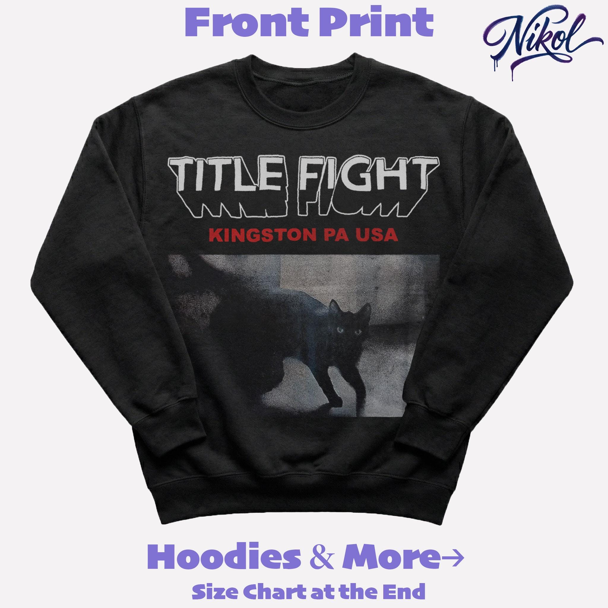 Title Fight Kingston PA USA Hoodie – Grunge Music Merch Pullover