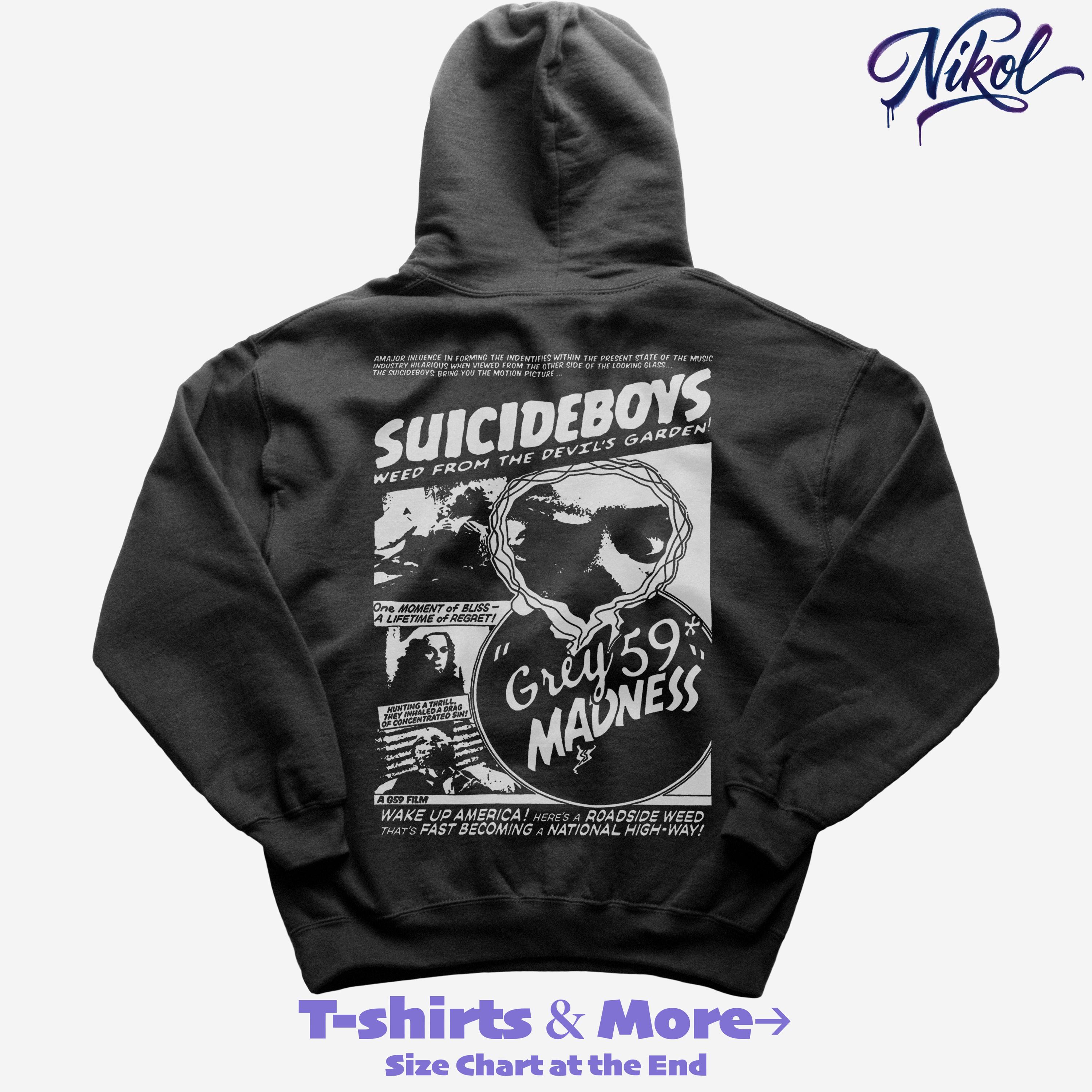 Suicideboys Grey 59 Madness Hoodie – Dark Trap Apparel Music Merch