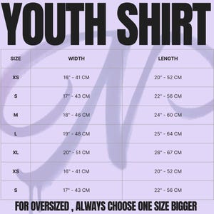 Size chart and measurement guide for the Title Fight graphic apparels featuring a detailed table in both centimeters and inches to help you find the perfect fit.