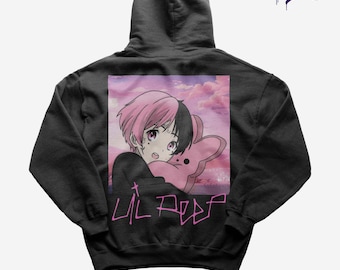 Felpa con cappuccio Lil Peep GothBoiClique: abbigliamento streetwear emo rap.