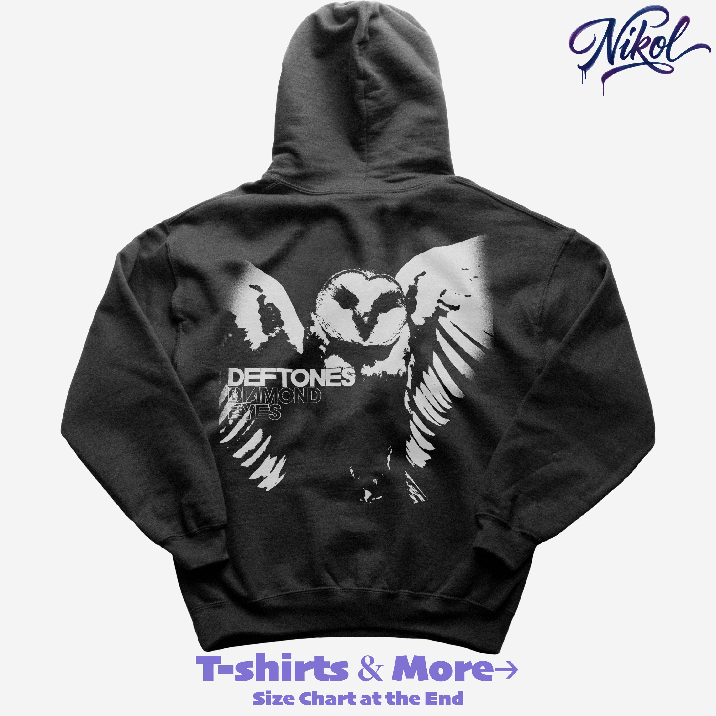 Deftones Diamond Eyes Owl Hoodie &ndash; Alternative Rock Nu Metal Apparel