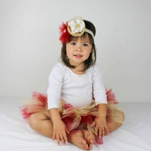 Red and Gold Tutu Skirt