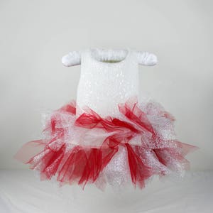 Red/Sliver Tutu Dress image 2