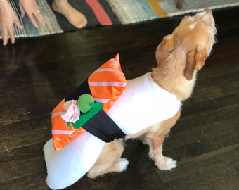 Salmon Sushi Costume for Dog, Cat, Pets, Animals