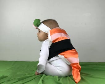 Shrimp Sushi Costume for Baby, Infant, Newborn, Toddler, Kid, Child, Girl, Boy