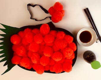 Roe Caviar Sushi-dräkt för baby, småbarn, barn, flicka, pojke