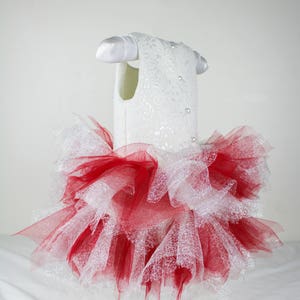 Red/Sliver Tutu Dress image 3