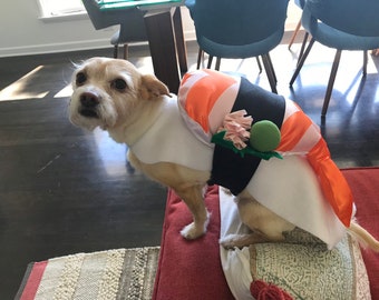 Räksushimadräkt för hund, katt, husdjur, djur