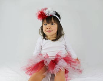 Red/Sliver Tutu Skirt