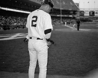 Stampa fotografica 8x10 di Derek Jeter dei New York Yankees / Decorazione murale da parete MLB Baseball - Regalo