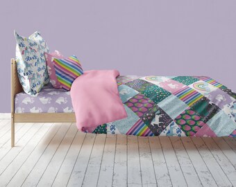 Unicorn crib bedding | Etsy