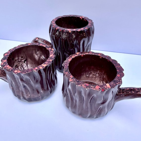 SALE | Woodland Tea Set | Tree Trunk Cups | Fairy Garden Tea Party