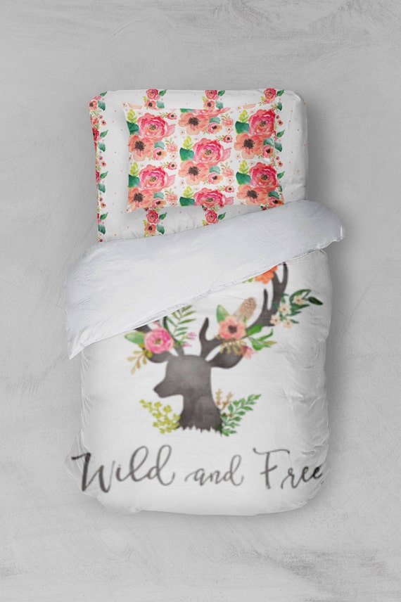 Woodland Twin/Full Girl Bedding Duvet Cover Comforter Sheets Etsy