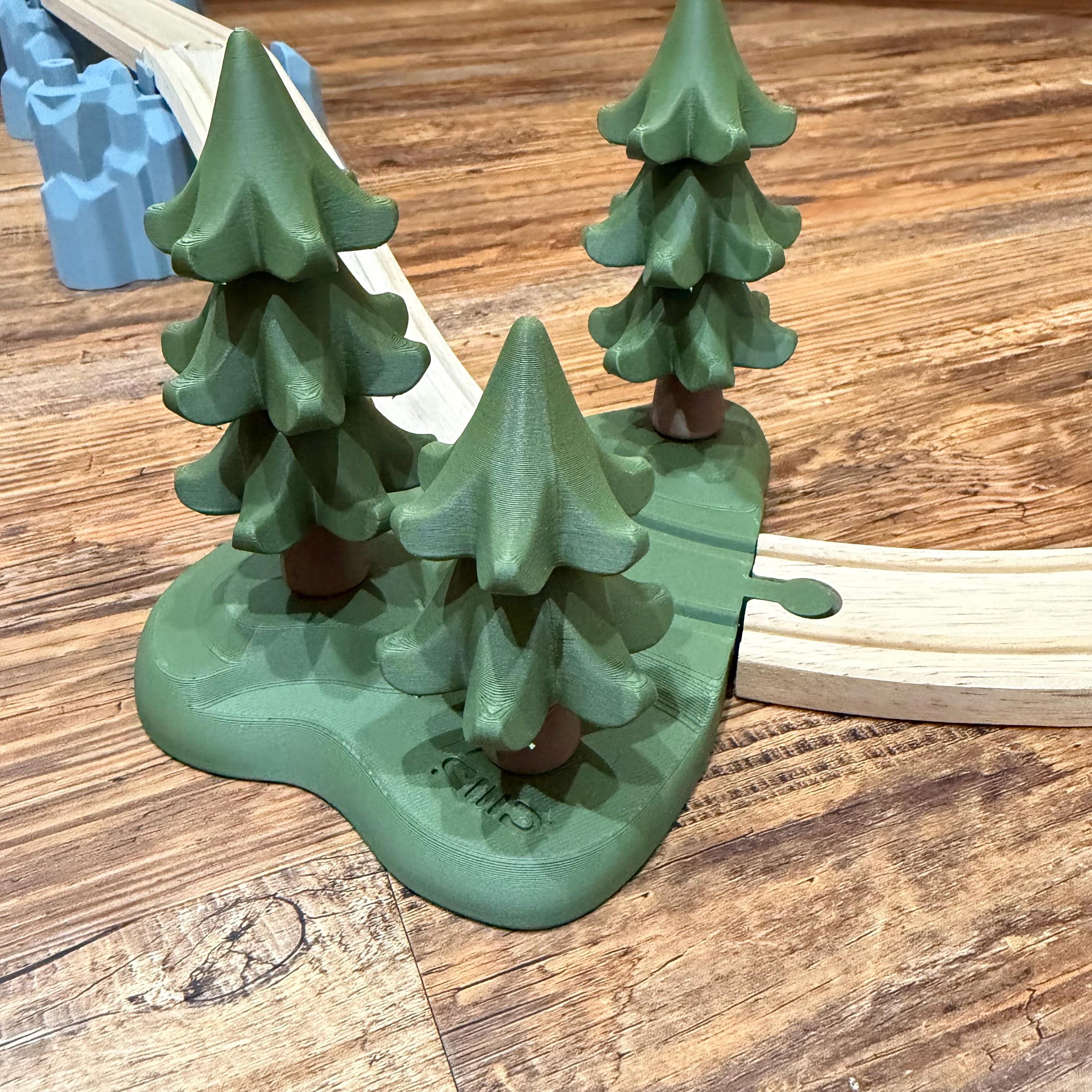 Woodland Train Track Scenery | Wooden Railway Forest Track Piece With ...