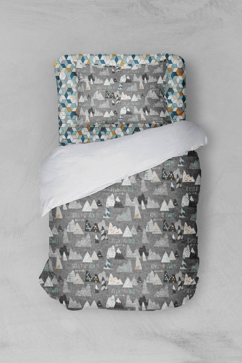 Adventure Awaits Twin Full Boy Bedding Duvet Cover Comforter Image 0