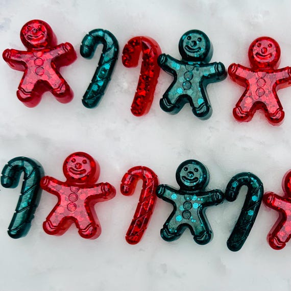 Christmas Loose Parts | Gingerbread and Candy Cane Set | Sensory Play | Math and Pattern Manipulatives