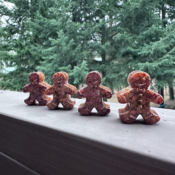 SALE | 4 Gingerbread Men | Small World Play | Sensory Bin Set Up | Loose Parts