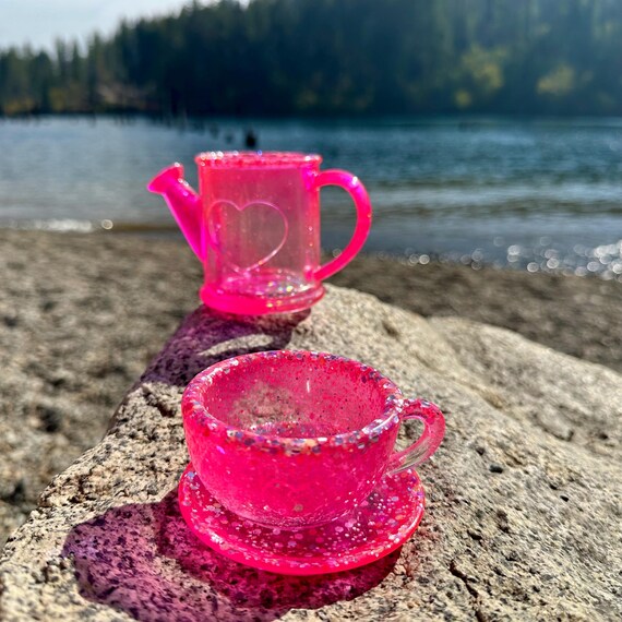 Tea Party Resin Dish Set Dramatic Play | Mud kitchen Sensory bin