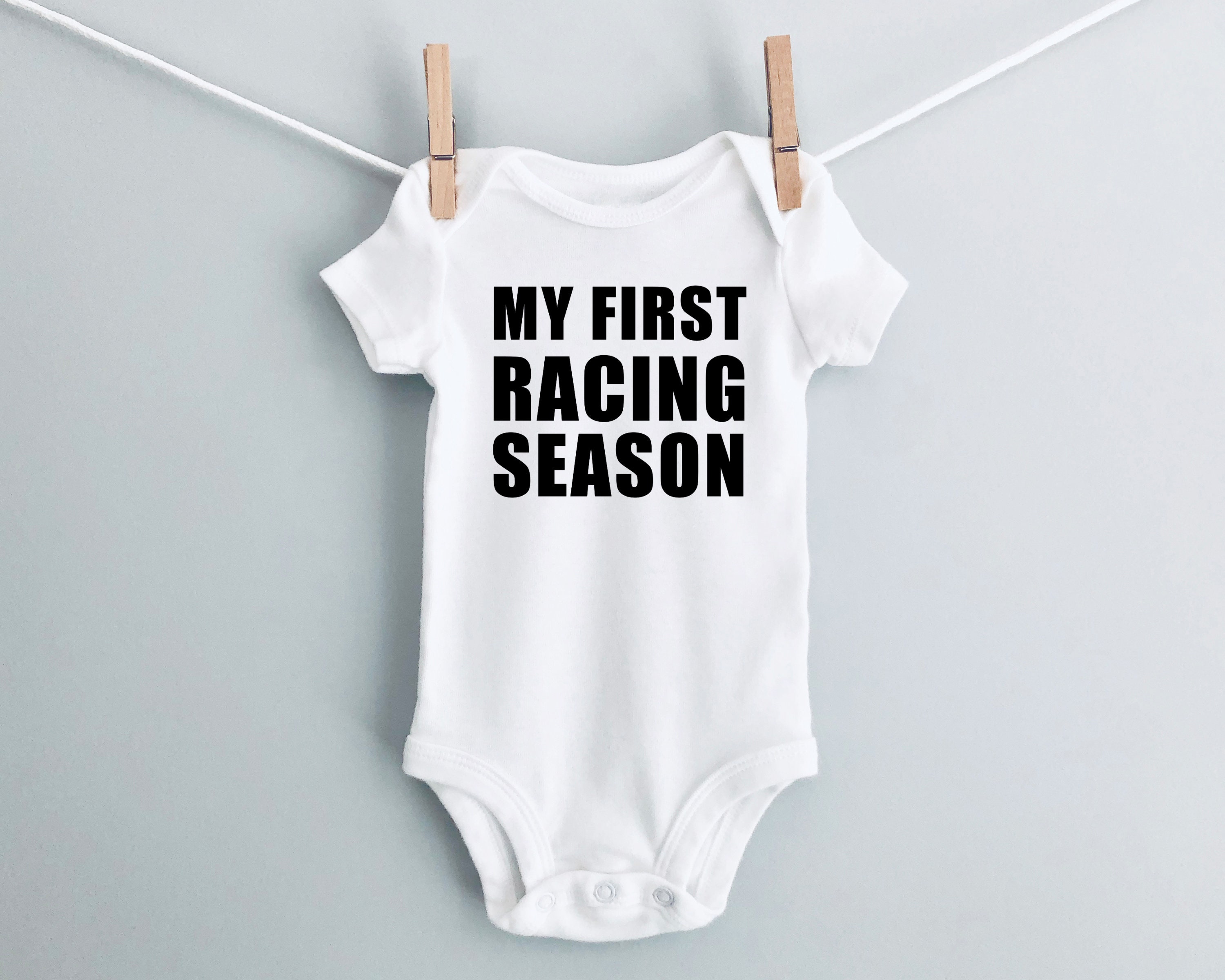 My First Racing Season Baby Onesie® Love Onesie Motorcycle Etsy
