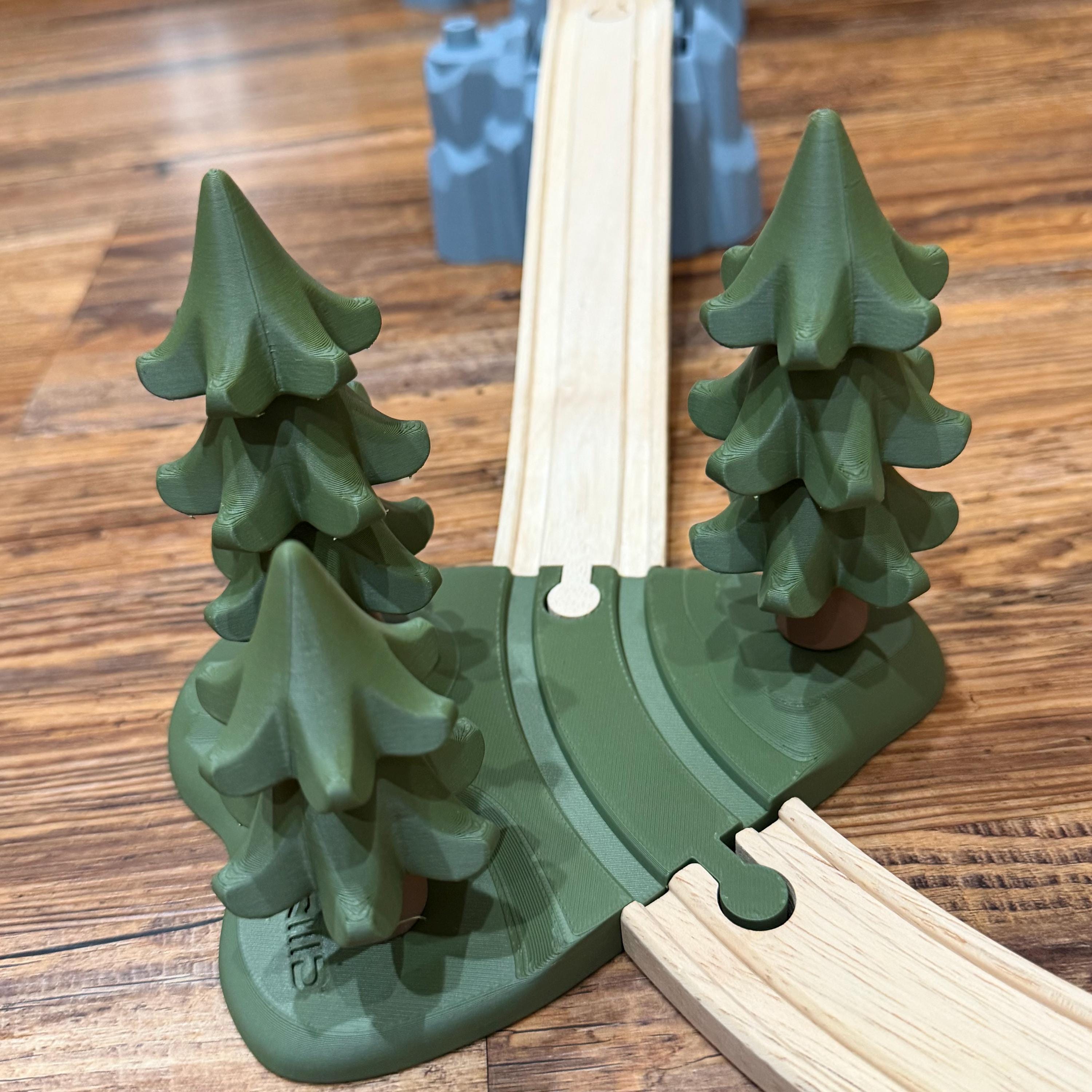 Woodland Train Track Scenery | Wooden Railway Forest Track Piece With ...