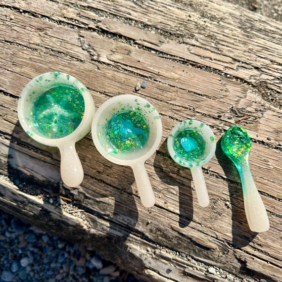 Beachy Sensory Bin Scoop Spoon Set | Meraid Water Potion Play