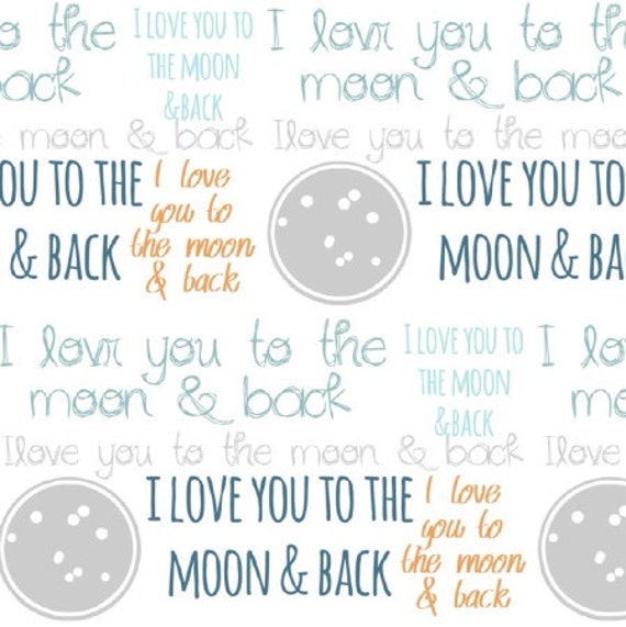 love you to the moon and back crib sheet