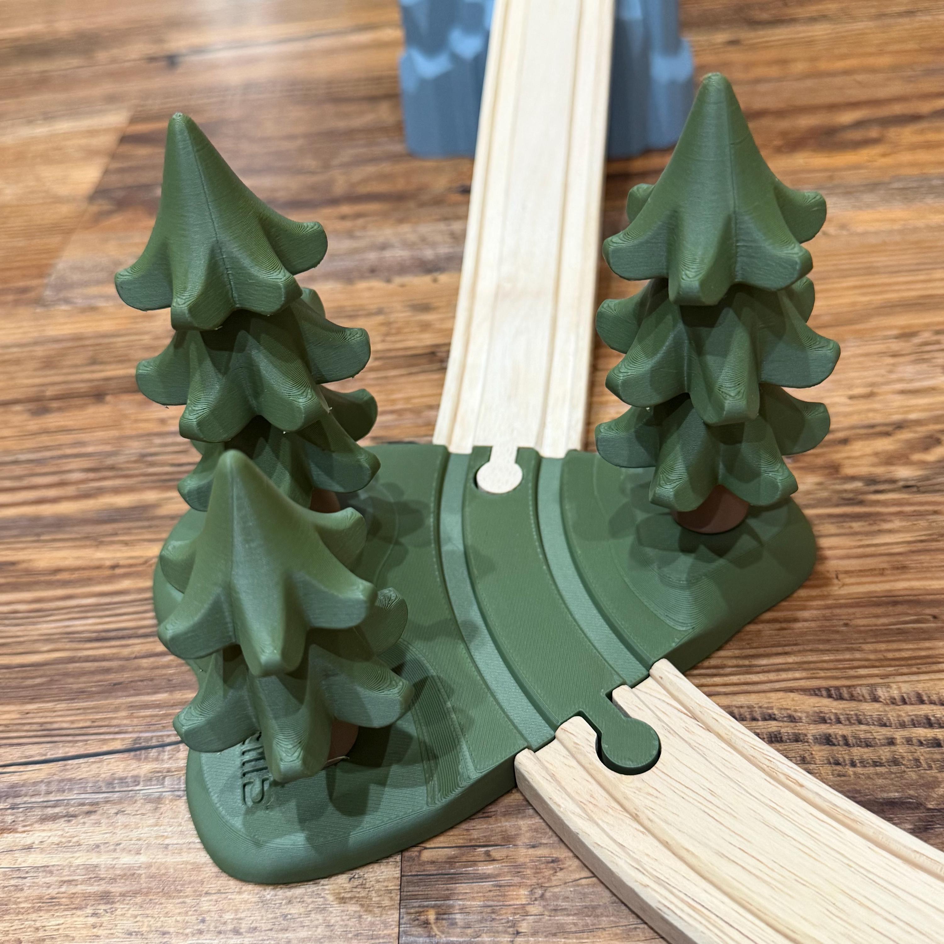 Woodland Train Track Scenery | Wooden Railway Forest Track Piece With ...