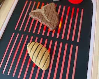 BBQ Grill Flisat Insert | Pretend Play Cooking Station | IKEA Flisat Sensory Table Insert | Montessori Kitchen Play
