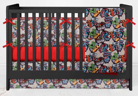 marvel crib bedding