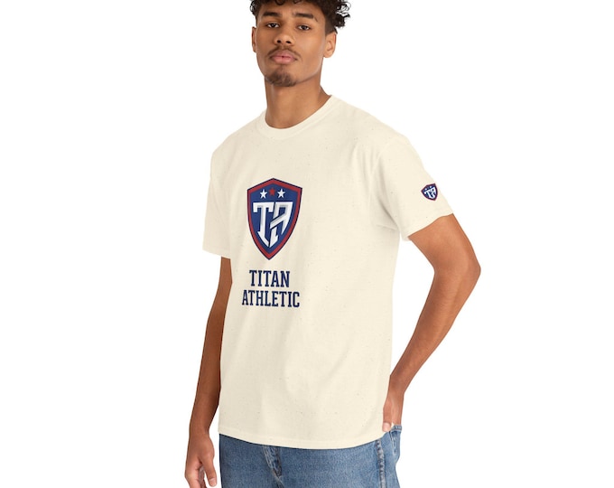Titan Athletic Shield Tee | Sports Logo T-Shirt, School Team Apparel, JP Ellington