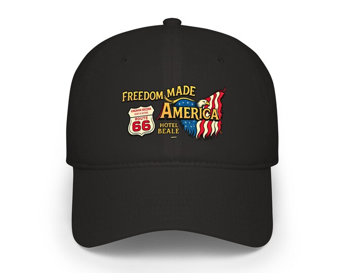 Freedom Made America Route 66 Flag Cap