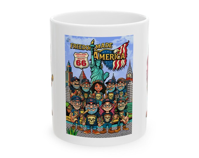 Freedom Made America mug | USA Coffee mug - New York coffee mug
