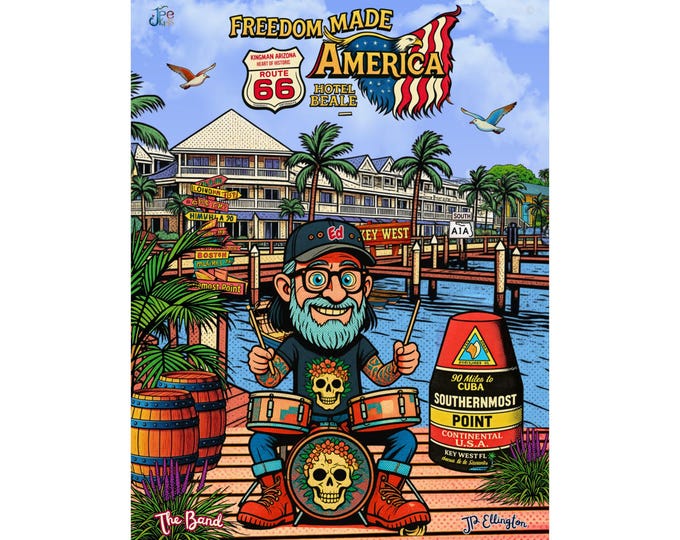 Freedom Made America poster | Route 66, Key West poster