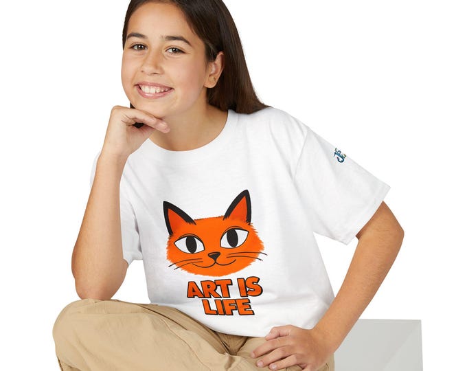 Art Is Life Youth T-Shirt | Kids Graphic Tee, JPE Kids Edition