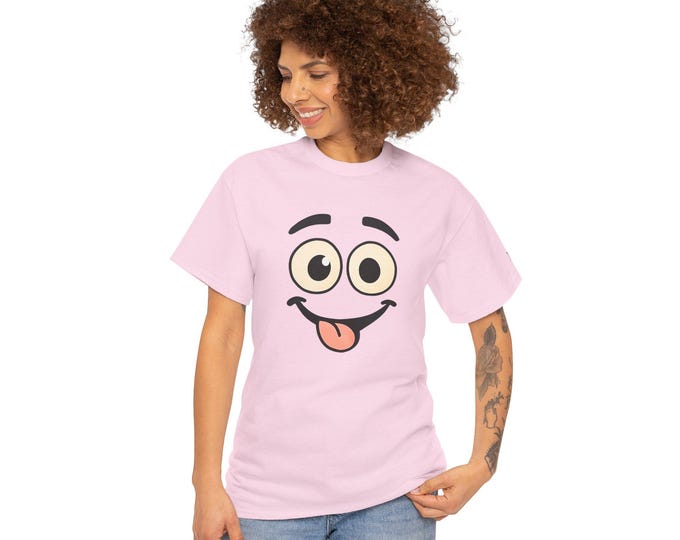 Goofy Smiley Face T-Shirt | Tongue-Out Emoji JP Ellington Edition