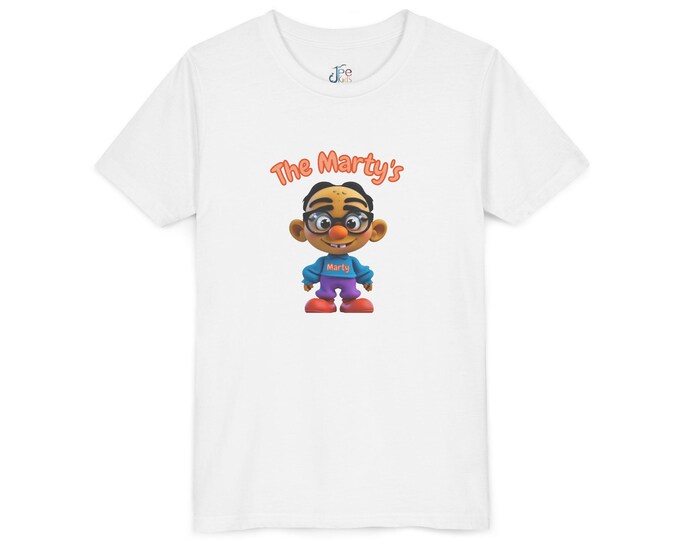 The Marty's Kid Character T-Shirt | Youth Tee, Cartoon Boy Design