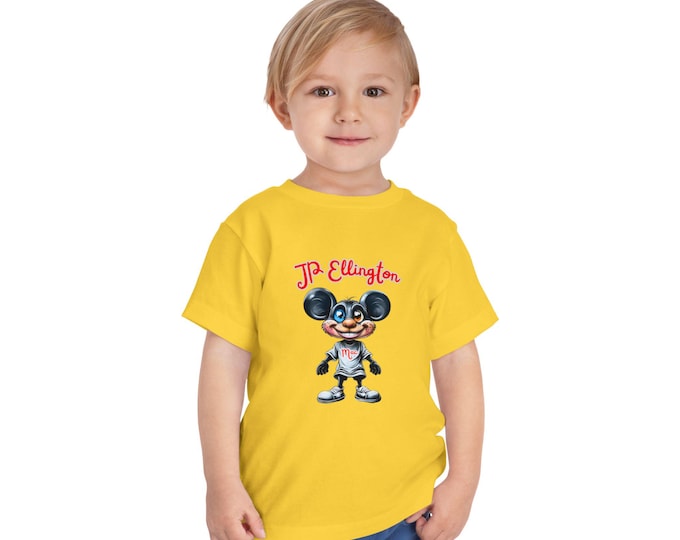 JP Ellington Cartoon Mouse Character T-Shirt | Vintage Style Mouse Illustration