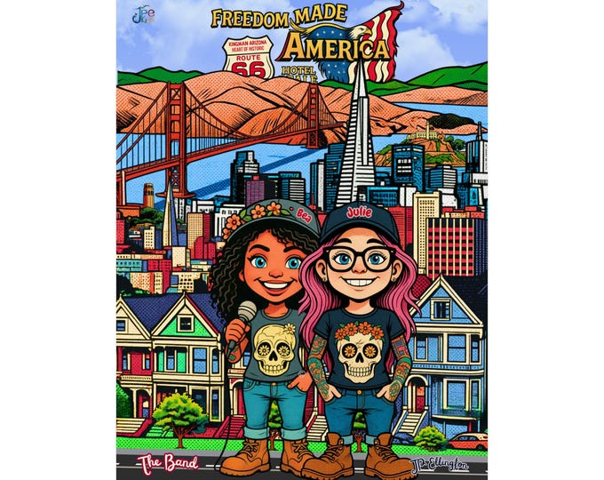 Freedom made America Matte Vertical Poster | San Francisco city poster