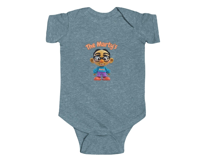 The Martys Bodysuit with Cartoon Design, Cute Baby Outfit, JPE Kids bodysuit, Kid's Apparel, Newborn Clothes, Birthday Gift