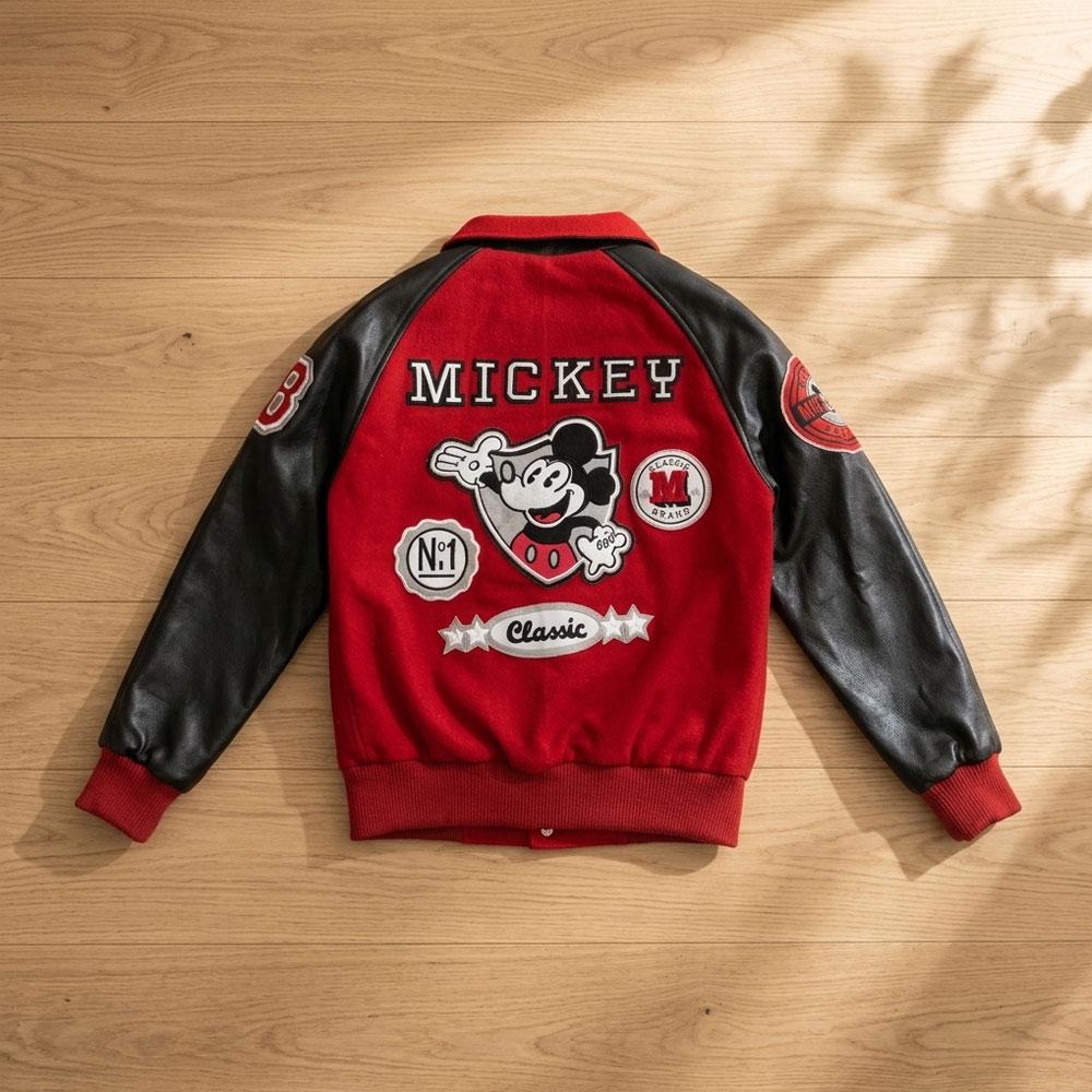 Mickey mouse leather jacket - Etsy 日本